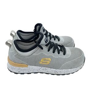 Skechers Work: Bulklin Balran Comp Toe Women Size 7 Gray Black Gold 108033